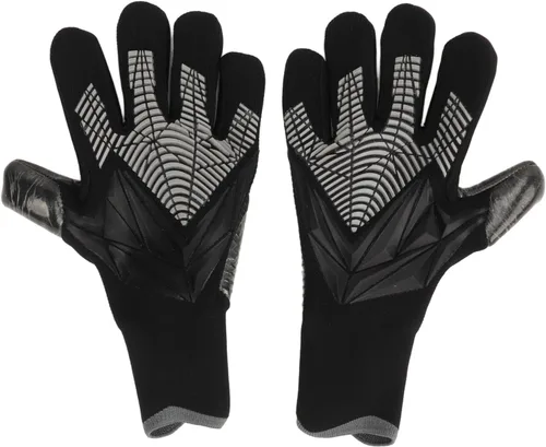 2 guantes de portero de fútbol con palma de látex antideslizante, diseño de malla transpirable para protección adicional de los dedos, guantes