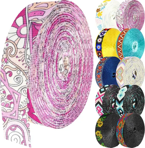 1.5 pulgadas Correa de nailon con patrón, correas de cinturón de nailon, correas para bolso, correas para mochila, cinturón de nailon