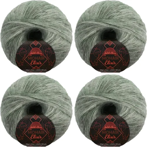 Miniatura 114 de JubileeYarn Mohair Elixir Yarn - 50g/Skein Baby Wool Blend - Cosmopolitan - 1 Skein