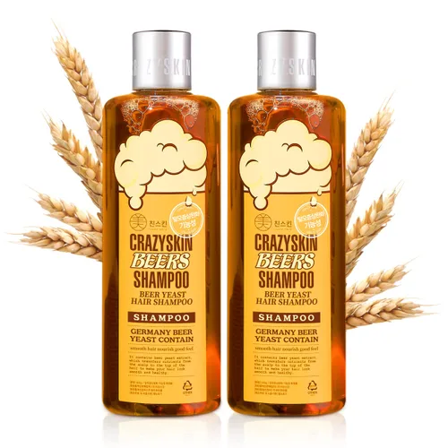 Miniatura 8 de CRAZY SKIN Beers Shampoo 10.58 oz (300 g) – Champú para el cuidado del cuero cabelludo de levadura de cerveza alemana, pH 5.5, sin silicón, libre