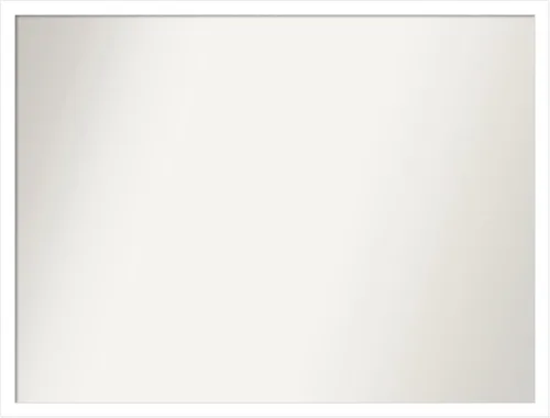 Miniatura 110 de Amanti Art Espejo de baño blanco para sobre el fregadero, 32 x 45 pulgadas, espejo de tocador rectangular blanco esbelto, marco de madera moderno