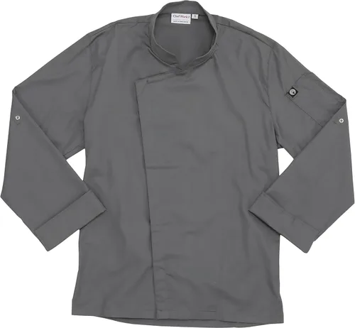 Miniatura 8 de Chef Works Abrigo de chef Lansing para hombre