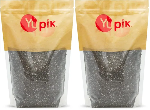 Miniatura 6 de Yupik Semillas de chía negra cruda, 2.2 libras (35.2 onzas), sin gluten, kosher, veganas, semillas naturales, superalimento a base de plantas, rico