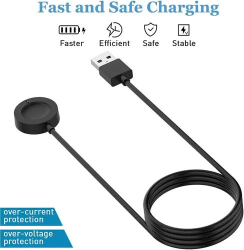 Miniatura 2 de Threeeggs Cable de carga para Michael Kors Gen 4, Gen 5E, 5, Gen 6, para Fossil Gen 4, Gen 5E, 5, Gen 6, Emporio Armani, Skagen falster 2, Misfit