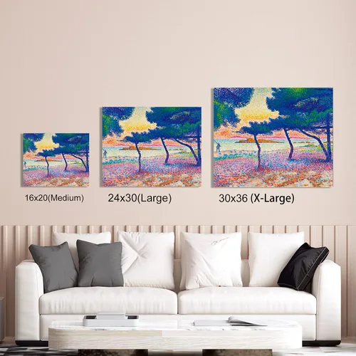 Miniatura 407 de A&T ARTWORK Campo de trigo con cipreses de Van Gogh Las reproducciones de arte clásico mundial, impresiones en lienzo giclée para decoración