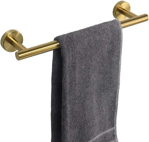 Miniatura 21 de TocTen - Barra de toalla de baño. Soporte de toalla de baño de acero inoxidable grueso SUS304, barra de toalla resistente para cuarto de baño