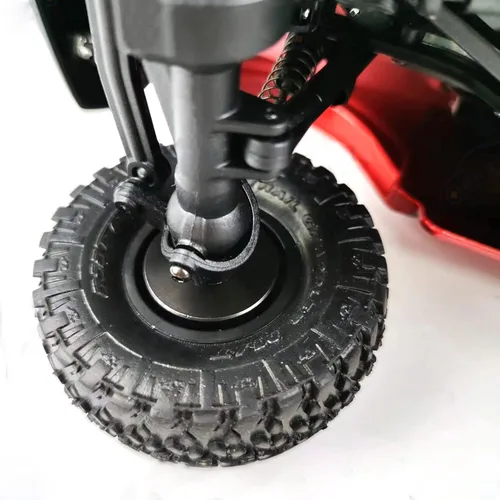 Miniatura 6 de 4 piezas de 13 g de pesas de rueda de latón con adaptador de bujes hexagonales de rueda extendidos de 7 mm para Axial SCX24 AXI90081 AXI00001