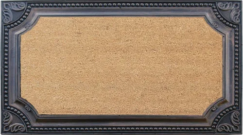 Miniatura 17 de A1 Home Collections Felpudo de fibra de coco natural y goma de 36 x 24 pulgadas, diseño decorativo de bienvenida, tapete de entrada de fibra de coco