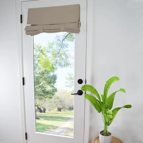 WdFour Cortinas de Puerta Francesa con Tacto Sedoso, Aislamiento Térmico, Reducción de Ruido, Cortinas Opacas para Puerta de Vidrio de Oficina (25