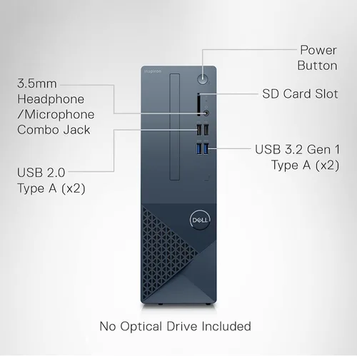 Miniatura 7 de DELL Computadora de escritorio pequeña Inspiron 3020S 2023, Intel Core i5-13400, gráficos Intel UHD 730, Bluetooth, WiFi, Windows 11 Pro, servicios