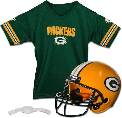 Miniatura 25 de Franklin Sports - Conjuntos de casco y camiseta para niños de la NFL - Conjuntos de uniforme de equipo juvenil de la NFL - Juego de disfraz - Casco