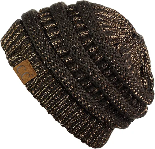 Miniatura 107 de C.C Trendy Warm Chunky Soft Stretch Cable Knit Beanie