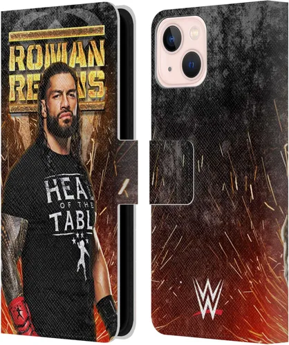 Miniatura 26 de Head Case Designs Officially Licensed WWE Distressed Logo Roman Reigns Leather Wallet Case Compatible with Apple iPhone 11