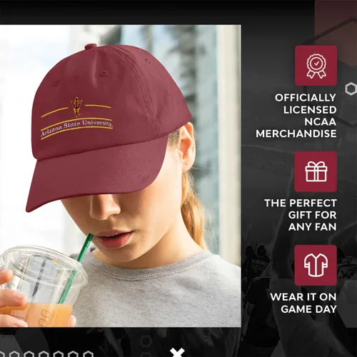 Miniatura 6 de The Game NCAA Sombrero de bar para adultos, sarga lavada para prendas de vestir, diseño bordado, realza tu estilo y muestra tu espíritu