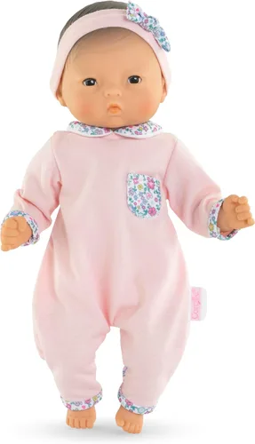 Miniatura 4 de Corolle Bébé Calin Mila - Muñeca bebé niño suave de 12" con aroma a vainilla, atuendo rosa y ojos para dormir para niñas de 18 meses en adelante