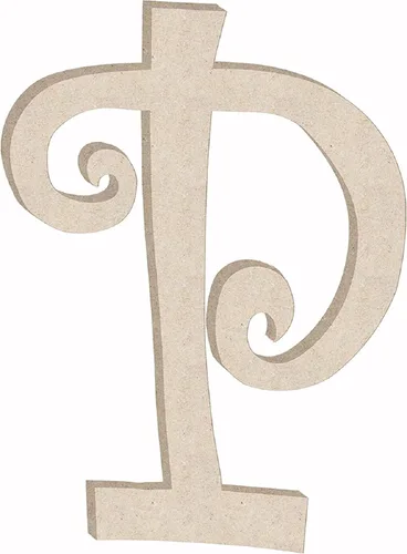 Miniatura 20 de Pequeña letra de madera de 2 pulgadas con forma de letra L para manualidades, decoración de letras sin terminar del alfabeto para niña, forma ABC