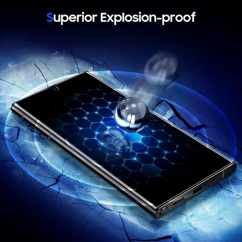 Miniatura 4 de UniqueMe Paquete de 2 protectores de pantalla de privacidad para Samsung Galaxy S23 Ultra, kit sin polvo, posicionamiento automático, sin burbujas