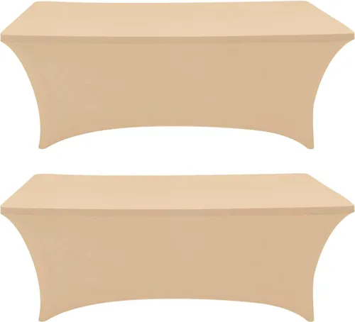 Miniatura 16 de Eurmax USA - Manteles rectangulares ajustables de elastano de 4 pies, mantel elástico para bodas, eventos o para decorar la mesa del patio