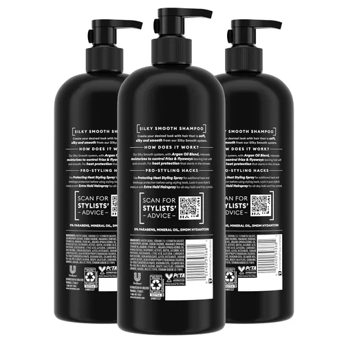 Miniatura 2 de TRESemmé Champú antiencrespamiento 3 unidades para cabello encrespado formulado con tecnología Pro Style 28 Fl Oz