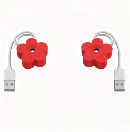 Miniatura 9 de Humidificador pequeño USB 2 paquetes de humidificador portátil creativo de flores, fácil de usar, mini silencioso de plástico para el hogar