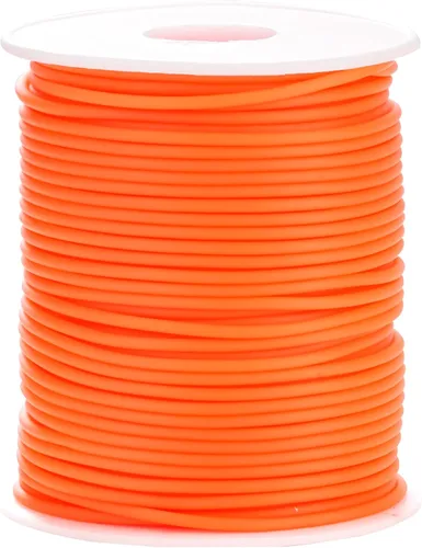 Miniatura 25 de Cable de tubo hueco de goma de 54 yardas, tubo de 0.079 pulgadas, cable de barbero para tejer con agujero de 0.039 pulgadas (0.039 in), protector