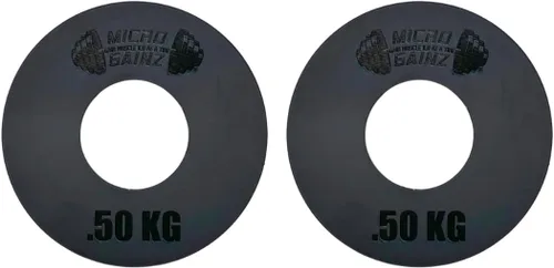 Miniatura 6 de Micro Gainz - Juego de 2 discos de peso fraccionales de kilogramo, 0.6 lbs, 1.1 lbs o 2.2 lbs, juego de platos diseñados para pesas olímpicas