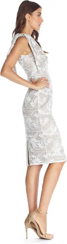 Miniatura 2 de Dress the Population Vestido midi ajustado Thalia para mujer