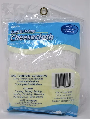 Miniatura 2 de 1 paño de queso, 100% algodón blanqueado, 2 yardas cuadradas, nuevo