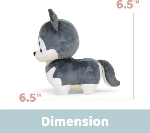 Miniatura 5 de Bellzi Husky siberiano – Juguete de peluche lindo de 6.5 pulgadas – Suave y adorable regalo de peluche para perros – Regalo perfecto para todas