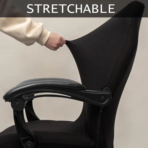 Miniatura 2 de Melaluxe - Funda elástica universal para silla de oficina, cubierta para silla de escritorio, fundas deslizantes para silla de computadora