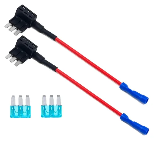 Adaptadores de circuito, grifo de fusible micro 3, portafusibles expandibles estilo hoja de 12 V para luces subterráneas, interiores LED coches,