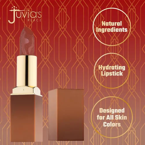 Miniatura 2 de Juvia's Place Nubian Earth Matte Lipstick Clay - Lápiz labial hidratante de larga duración, maquillaje de labios ricamente pigmentado, cremoso
