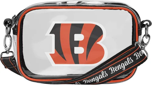 Miniatura 14 de FOCO NFL Womens NFL Team Logo Stripe Clear Crossbody Bag