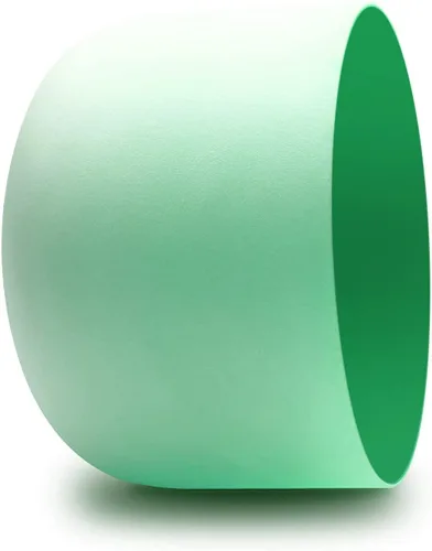 Miniatura 6 de FMTY Juego de cuencos de cristal de 10 pulgadas, tono perfecto (± 10 HZ), verde (corazón) + azul (garganta) con bolsa de transporte, cuencos