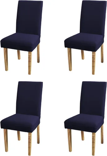 Miniatura 8 de Funda protectora para silla de comedor, lavable, extraíble, de elastano