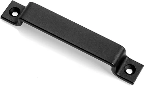 Miniatura 3 de CBTONE Tirador de manija de puerta corrediza de granero de 6-1/2 pulgadas, paquete de 4 manijas de acero negro para puertas correderas de granero
