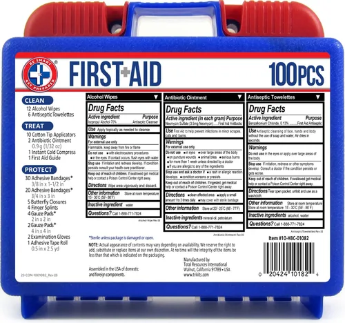 Miniatura 6 de Apollo Tools Original - Juego de herramientas para el hogar de 39 piezas en caja de herramientas y sé inteligente, prepárate, kit de primeros
