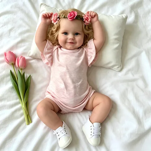 Miniatura 2 de iCradle Lovely Real Look Reborn Baby Doll Girl - Muñeca de silicona de 20 pulgadas con pelo rubio arraigado, juguete realista para niños pequeños a
