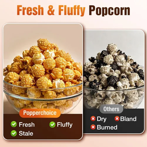 Miniatura 6 de Popcorn Maker, 1200W Fast Hot Air Popper in 2 Minutes, Oil-Free Popcorn Popper, 4.5QT Large Capacity, Popcorn Machine for Home, Movie Nights