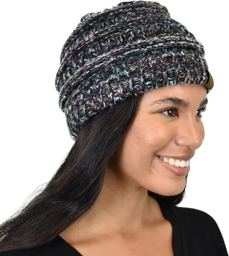 Miniatura 539 de C.C Trendy Warm Chunky Soft Stretch Cable Knit Beanie