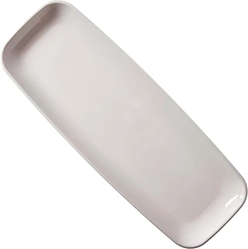 Miniatura 2 de amscan - 10132662 Amscan Party - Plato largo, 6 1/2 x 17 1/2 pulgadas, color blanco