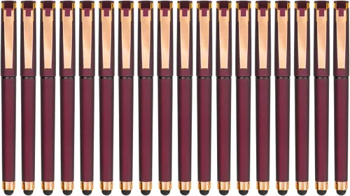 Miniatura 10 de Linbsunne - Bolígrafos de gel negros de 0.7mm, punta media, bolígrafos de oficina, bolígrafos 2 en 1 con lápiz táctil para pantallas táctiles