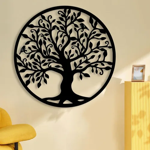 UGJSH Arte de pared de árbol genealógico, arte de pared de metal, decoración de pared de metal, decoración de pared de metal, decoración del hogar,