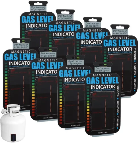 Indicador magnético de nivel de gas para cocinas domésticas, indicador de nivel de gas butano, 8 indicadores de nivel de combustible de propano