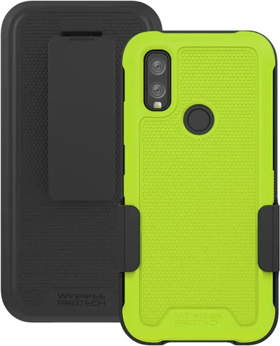 Miniatura 15 de Funda compatible con Kyocera DuraSport Phone Modelo C6930. Funda giratoria resistente con clip para cinturón y funda de TPU flexible y resistente