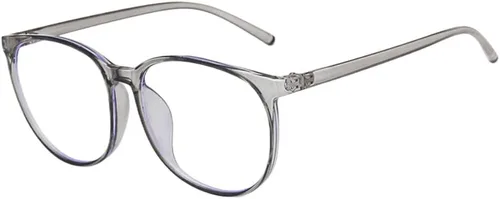 Miniatura 12 de Shiratori Retro Round Blue Light Blocking Glasses for Women Men, Lightweight Metal Temple Eyeglasses