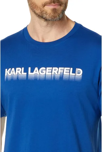 Miniatura 3 de Karl Lagerfeld Paris Camiseta Shadow Logo Azul XL, Azul
