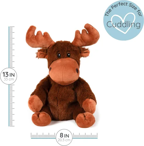 Miniatura 4 de 1i4 Group Mack Moose - Animal de peluche con peso y apto para microondas - Peluche térmico para mayor calidez, juguete lindo, suave y acogedor