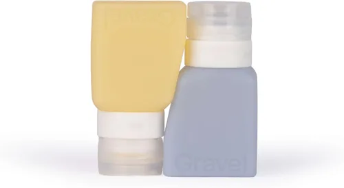 Miniatura 9 de Gravel Botellas de viaje de silicona para artículos de tocador, 3 onzas (paquete de 2), a prueba de fugas, sin BPA, botellas de viaje aprobadas por