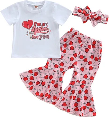 Miniatura 8 de Conjunto de sudadera con cuello redondo y estampado de pastel de calabaza para niña, camiseta y pantalones acampanados